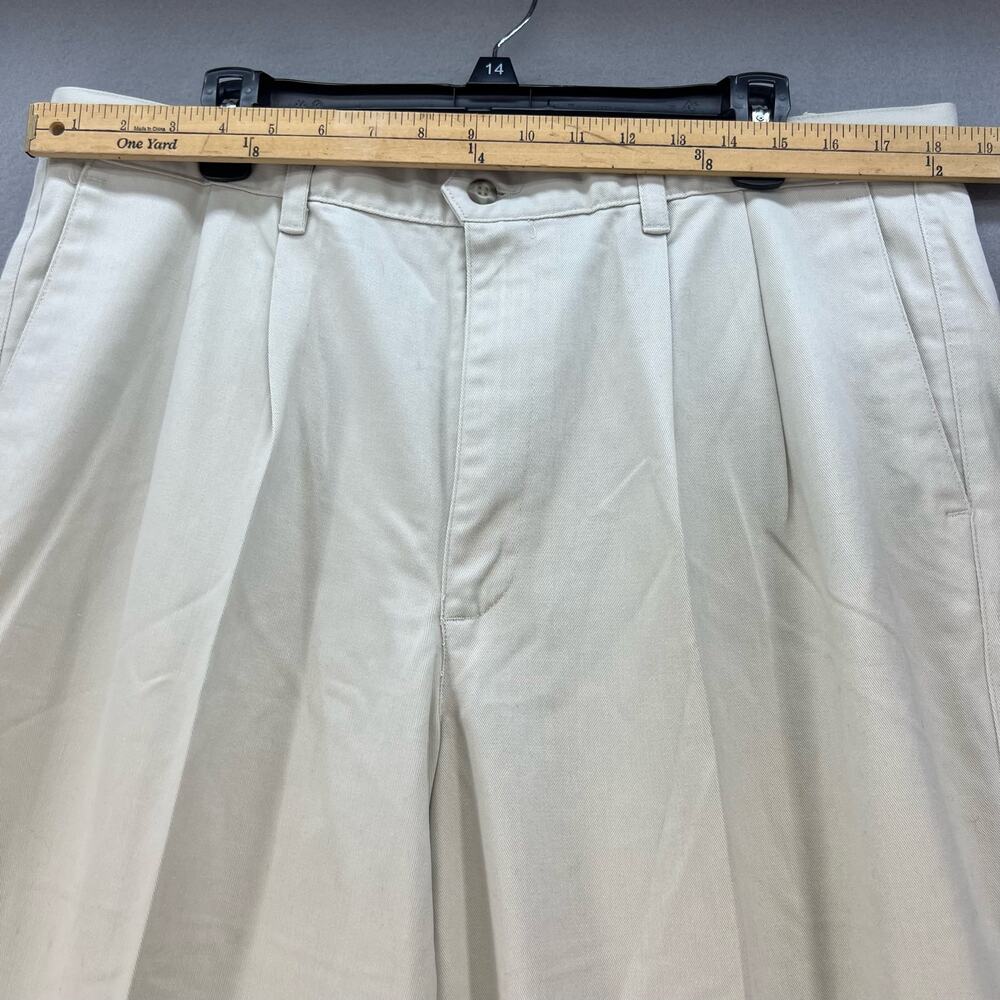 NWT Dockers Khaki Pants Men's 38X32 Classic Fit Pleated Front No Wrinkle Twill - Picture 3 of 16
